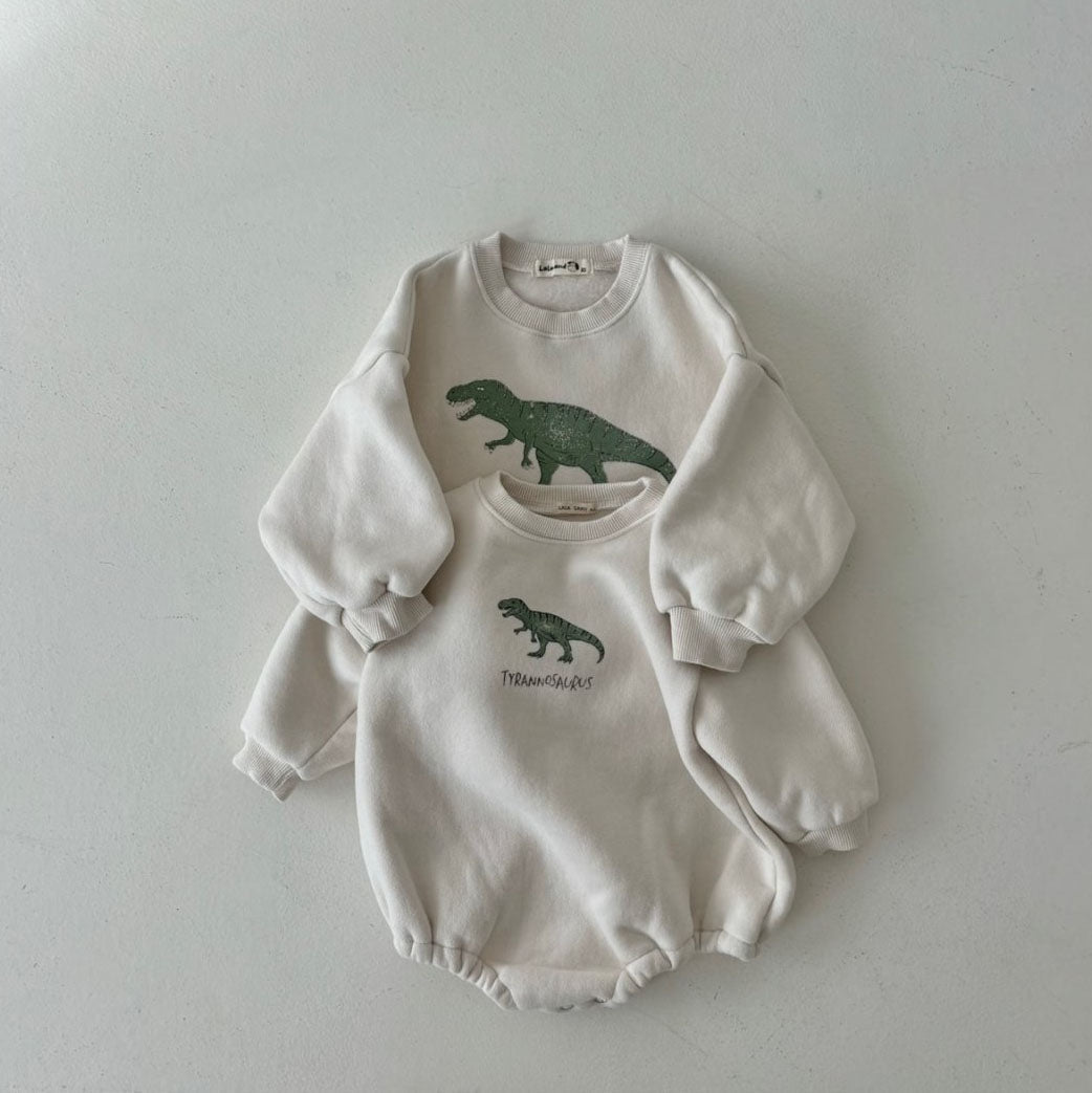 Toddler Land W24 Warm Brushed Fabric Dinosaur Sweatshirt (1-6y) - 3 Colors