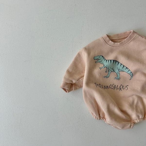 Baby Land S24 Dinosaur Sweatshirt Romper (4-15m) - 3 Colors