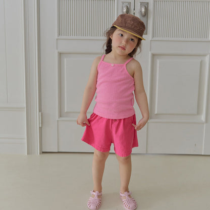 Toddler SS26 Pointelle Ribbed Tank Top (2-7y) - 2 Colors - AT NOON STORE