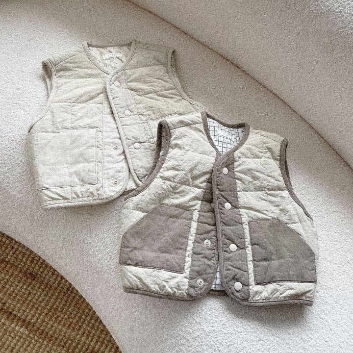 Baby Reversible Quilted Vest (3-8y) -2 Colors - AT NOON STORE