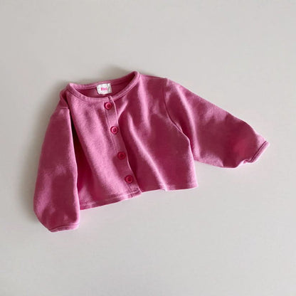 Toddler S25 Soft Long Sleeve Cropped Cardigan (1-6y) - 2 Colors