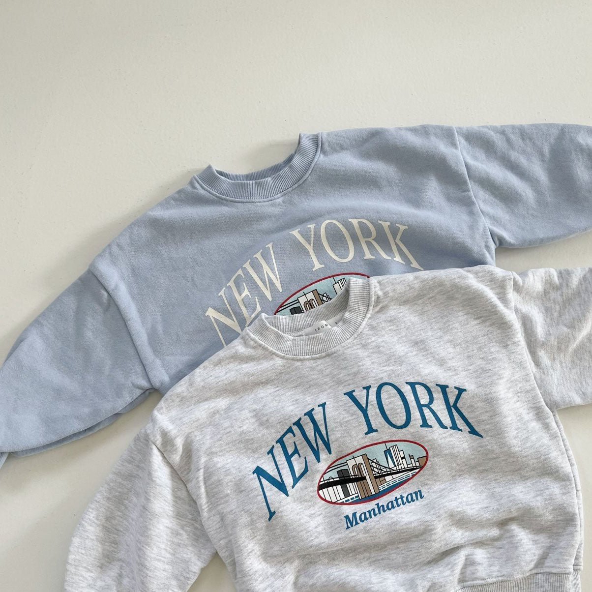 Toddler 'New York Manhattan' Long Sleeve Sweatshirt (2-7y) - 2 Colors