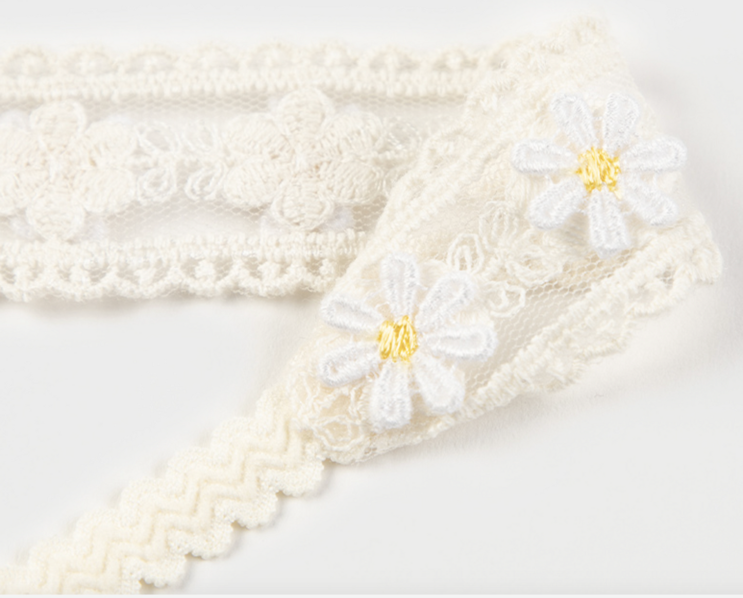 Baby Daisy Mesh Lace Headband (3-18m)