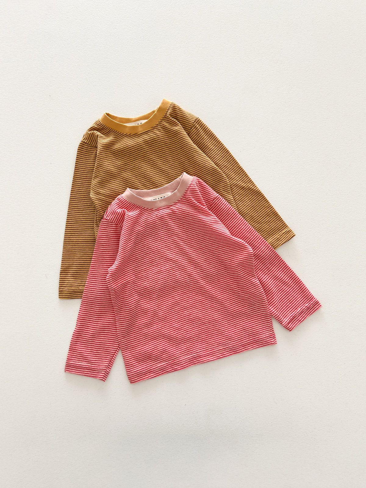 Kids W26 Cozy Stripe Long Sleeve Top (18m-10y) - 2 Colors