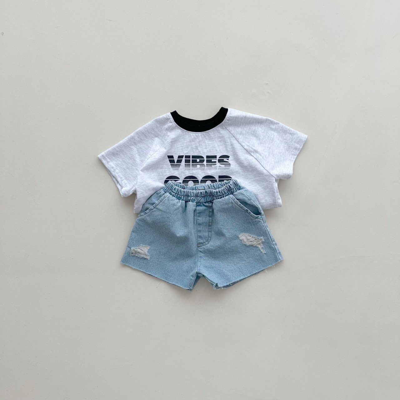 Toddler Distressed Denim Shorts (2-6y) - Blue - AT NOON STORE