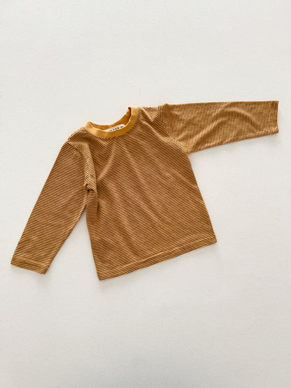 Kids W26 Cozy Stripe Long Sleeve Top (18m-10y) - 2 Colors