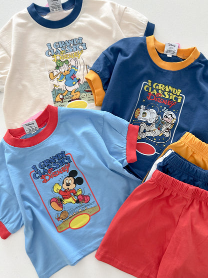 Toddler I Grandi Classici Short Sleeve Top and Shorts Set (1-6y) - 3 Colors - AT NOON STORE