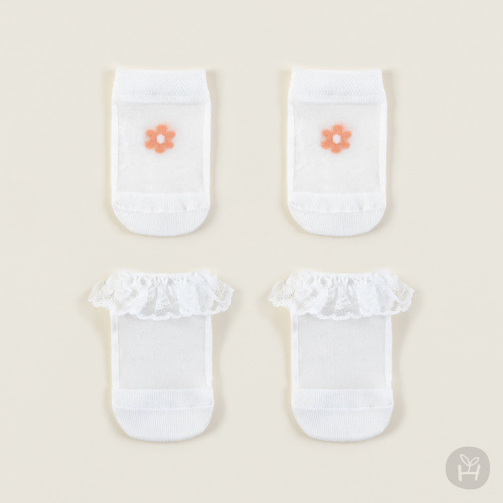 Baby Toddler 2PK Sheer Socks Set (0-4T) - AT NOON STORE