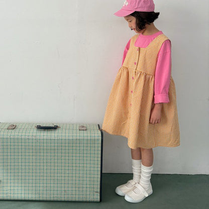 Toddler SP26 Basic Long Sleeve Loose Fit Top  (1-6y) - Pink - AT NOON STORE