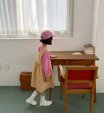 Toddler SP26 Basic Long Sleeve Loose Fit Top  (1-6y) - Pink - AT NOON STORE