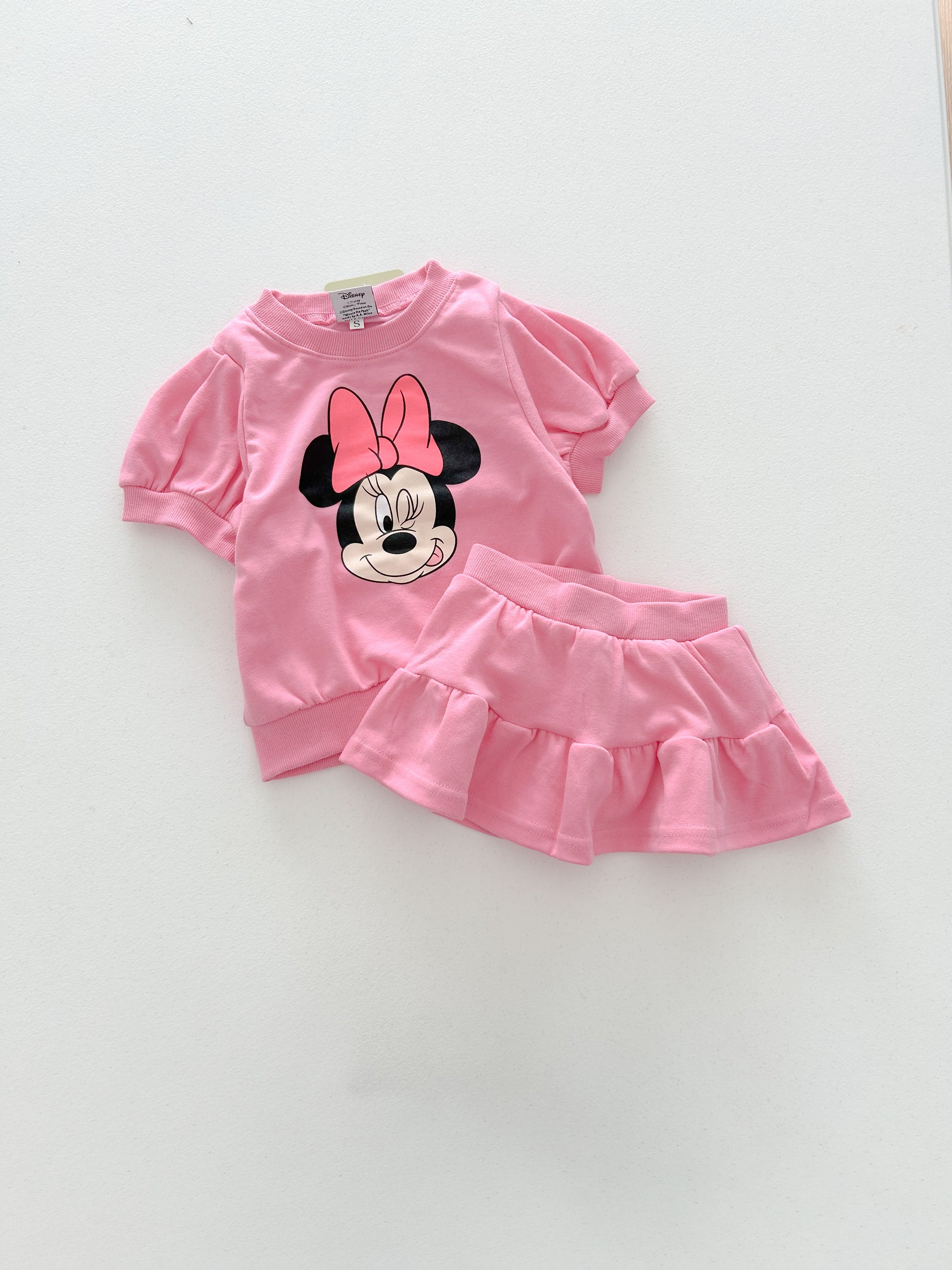 Toddler Mickey/Minnie Short Sleeve Top and Shorts/Skirt Set (1-6y) - 2 Colors - AT NOON STORE