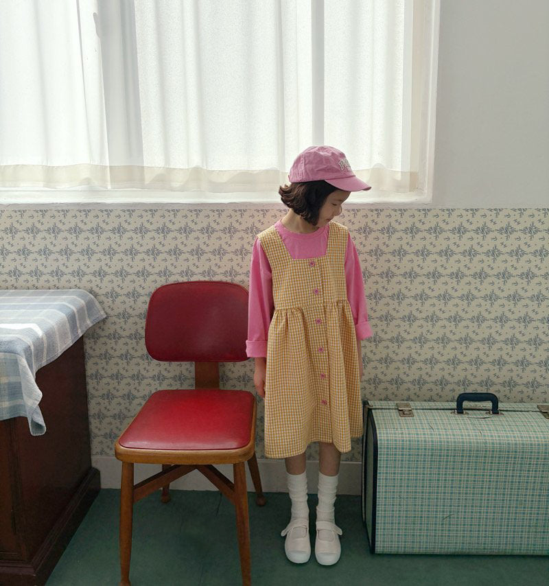 Toddler SP26 Basic Long Sleeve Loose Fit Top  (1-6y) - Pink - AT NOON STORE