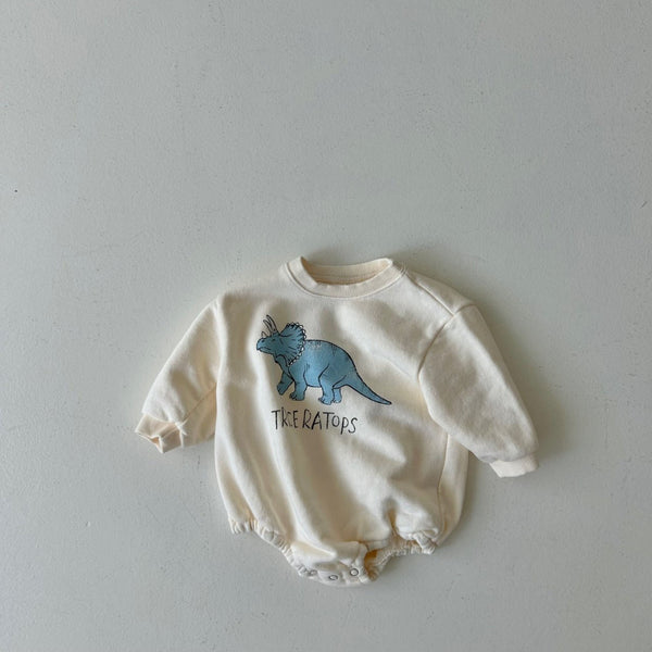Baby Land S24 Dinosaur Sweatshirt Romper (4-15m) - 3 Colors