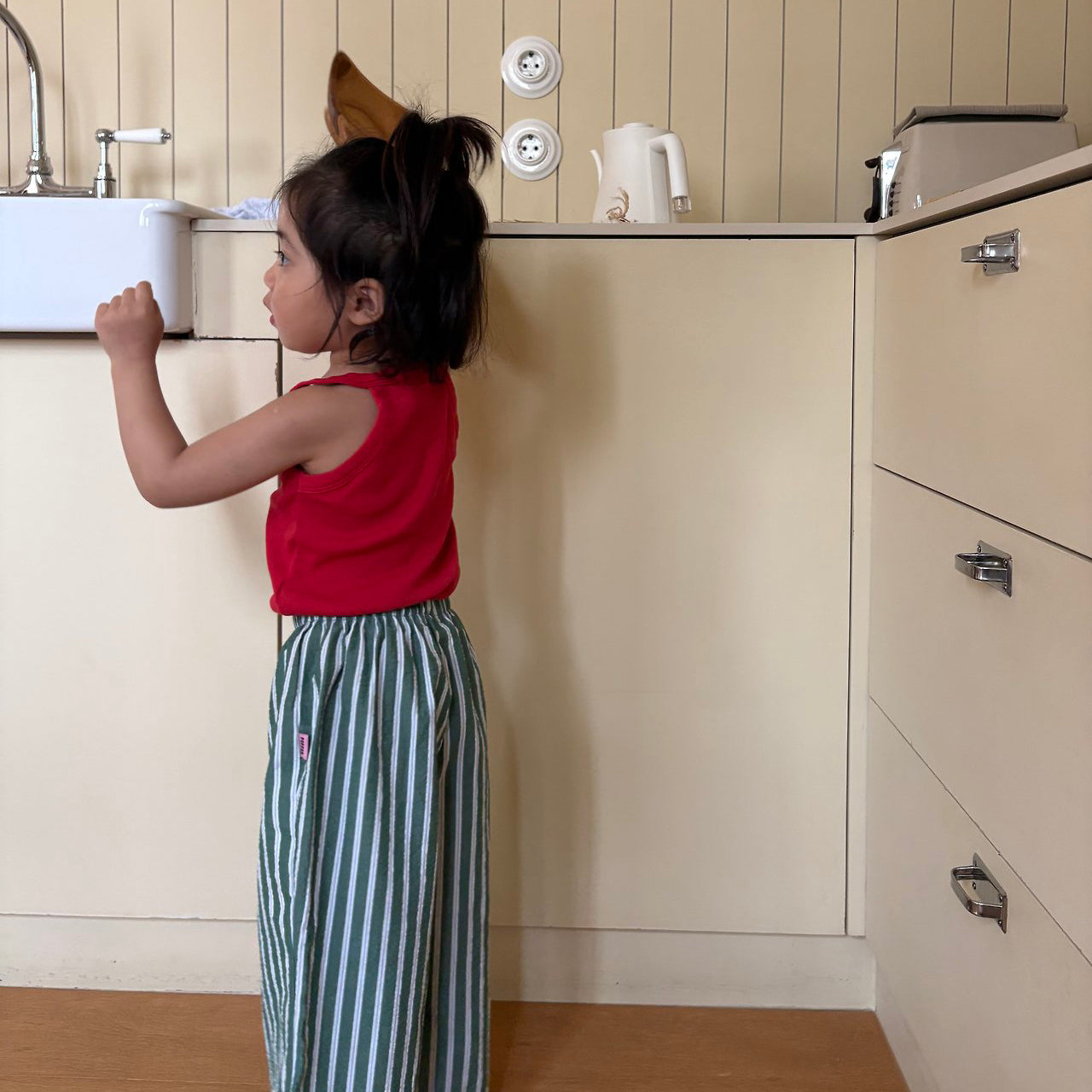 Toddler SS26 Ribbed Halter Tank Top (1-7y) - 4 Colors - AT NOON STORE