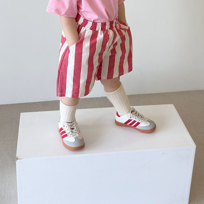 Toddler SS26 Stripe Shorts (1-7y)- 3 Colors