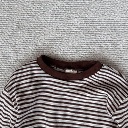 Toddler Bella F25 Ribbed Stripe Long Sleeve Top (1-6y) - 2 Colors - AT NOON STORE