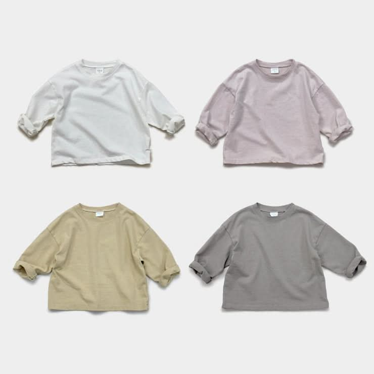 Toddler S25 Long Sleeve Basic Tee (1-9y) - 4 Colors - AT NOON STORE