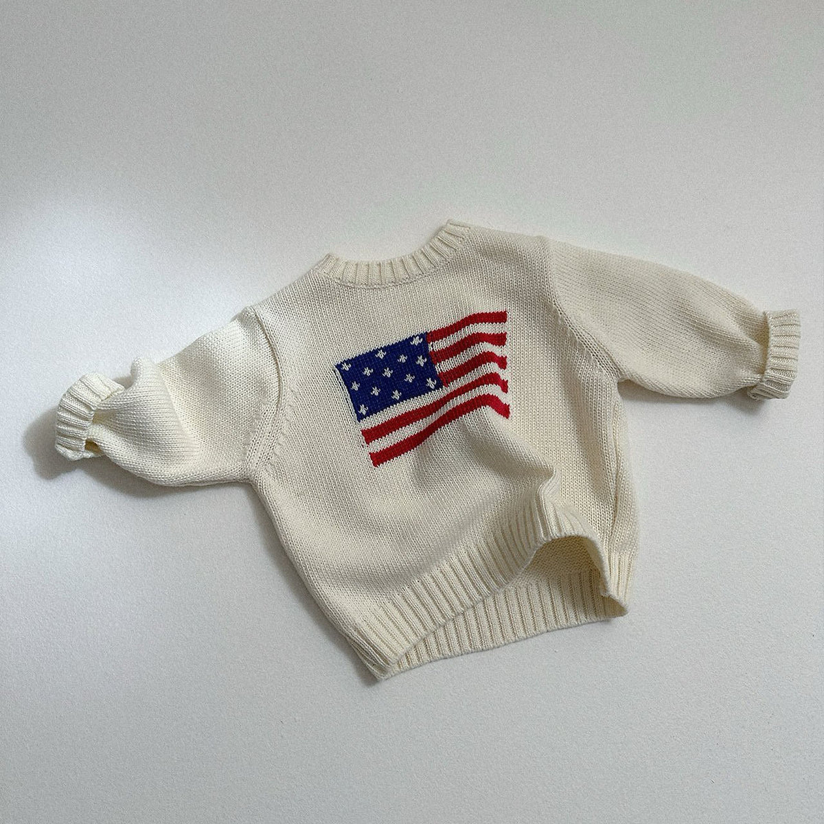 Toddler FW26 American Flag Sweater (10m-4y) - 3 Colors