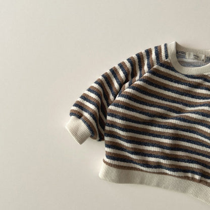 Toddler W25 Stripe Ribbed Knit Sweatshirt (1-6y) - 2 Colors