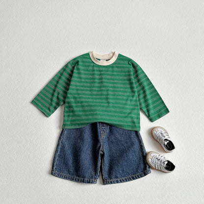 Toddler F26 Stripe Long Sleeve Top (2-9y) - 3 Colors