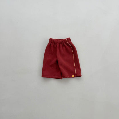 Baby Toddler FW26 Fleece Side Line Wide Pants (4m-6y) - 2 Colors
