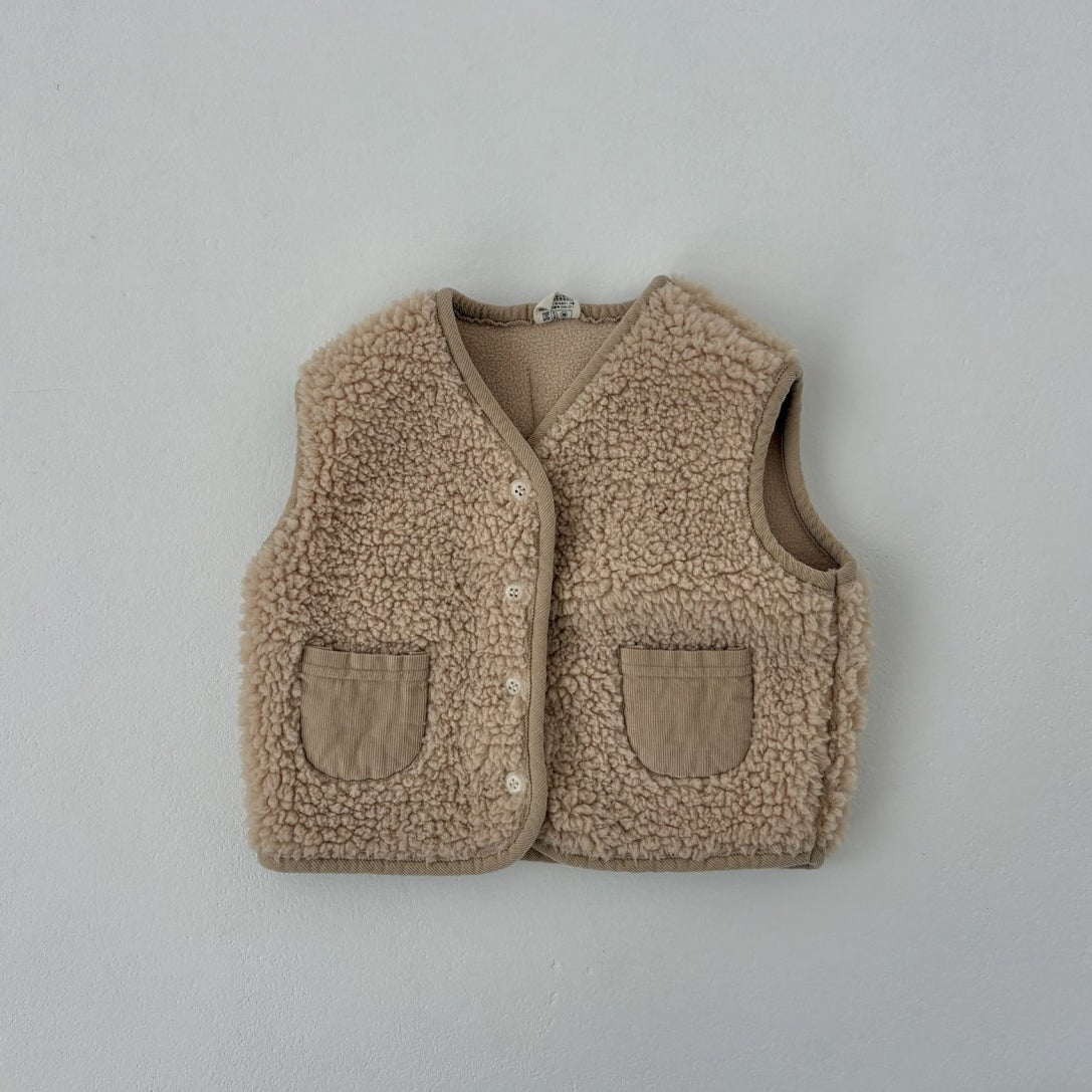 Baby Land W25 Sherpa Pocket Vest (4-18m) - 2 Colors