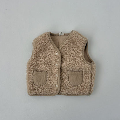 Baby Land W25 Sherpa Pocket Vest (4-18m) - 2 Colors