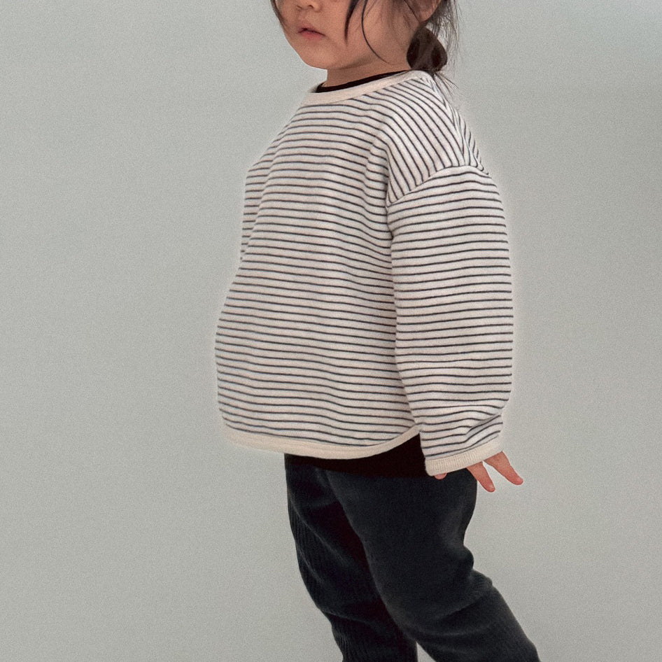 Baby/Toddler Bella W25 Stripe Curved Hem Long Sleeve Top (6m-6y) - 2 Colors