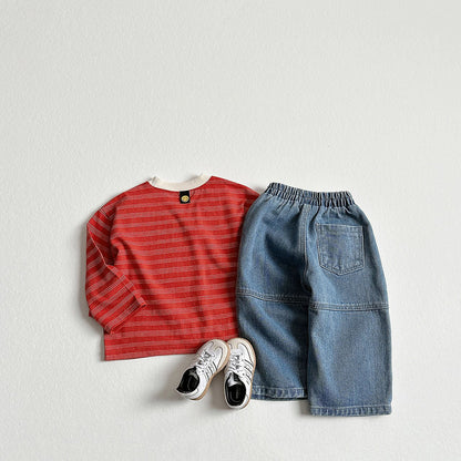 Toddler F26 Stitch Detail Denim Pants (2-9y) - 2 Colors
