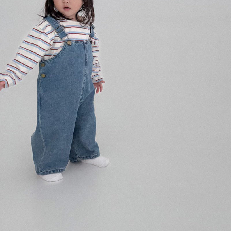 Baby Bella F25 Denim Overalls (6m-3y) - Denim