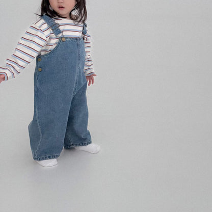 Baby Bella F25 Denim Overalls (6m-3y) - Denim