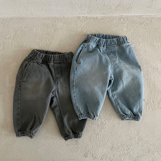 Toddler Lala Denim Jogger Pants (1-6yrs) - 2 colors - AT NOON STORE