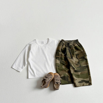 Toddler F26 Cargo Wide Pants (2-9y) - Camouflage