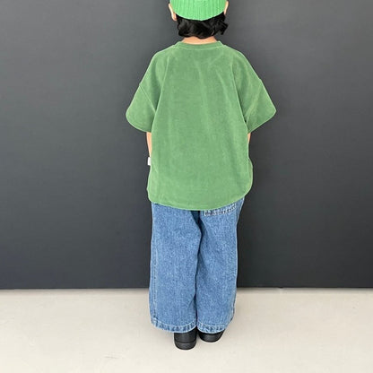 Toddler F25 Side Stitch Detail Denim Pants (3-7y) - Denim - AT NOON STORE