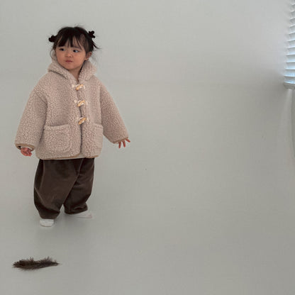 Baby Bella W25 Sherpa Hooded Pocket Duffle Jacket (6m-3y) - 2 Colors