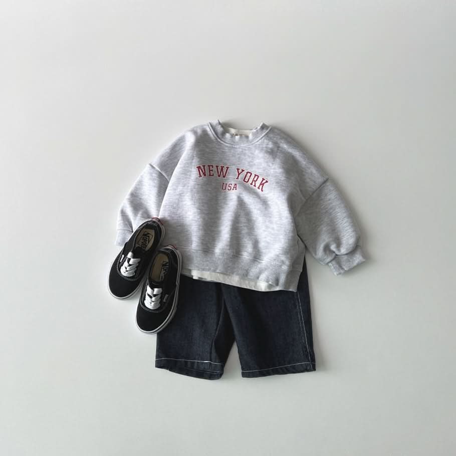 Toddler S25 'NEW YORK' Long Sleeve Sweatshirt (1-6y) - 2 Colors - AT NOON STORE