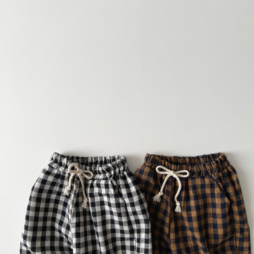 Toddler F24 Gingham Plaid Pull-on Pants (1-6y) - 2 Colors