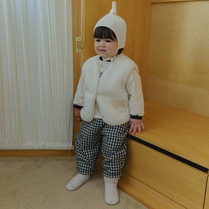 Baby Land W25 Sherpa Lined Plaid Pull-on Pants (4m-18m) - 2 Colors