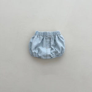 Baby Denim Bloomer Shorts (3-18m) - 2 Colors