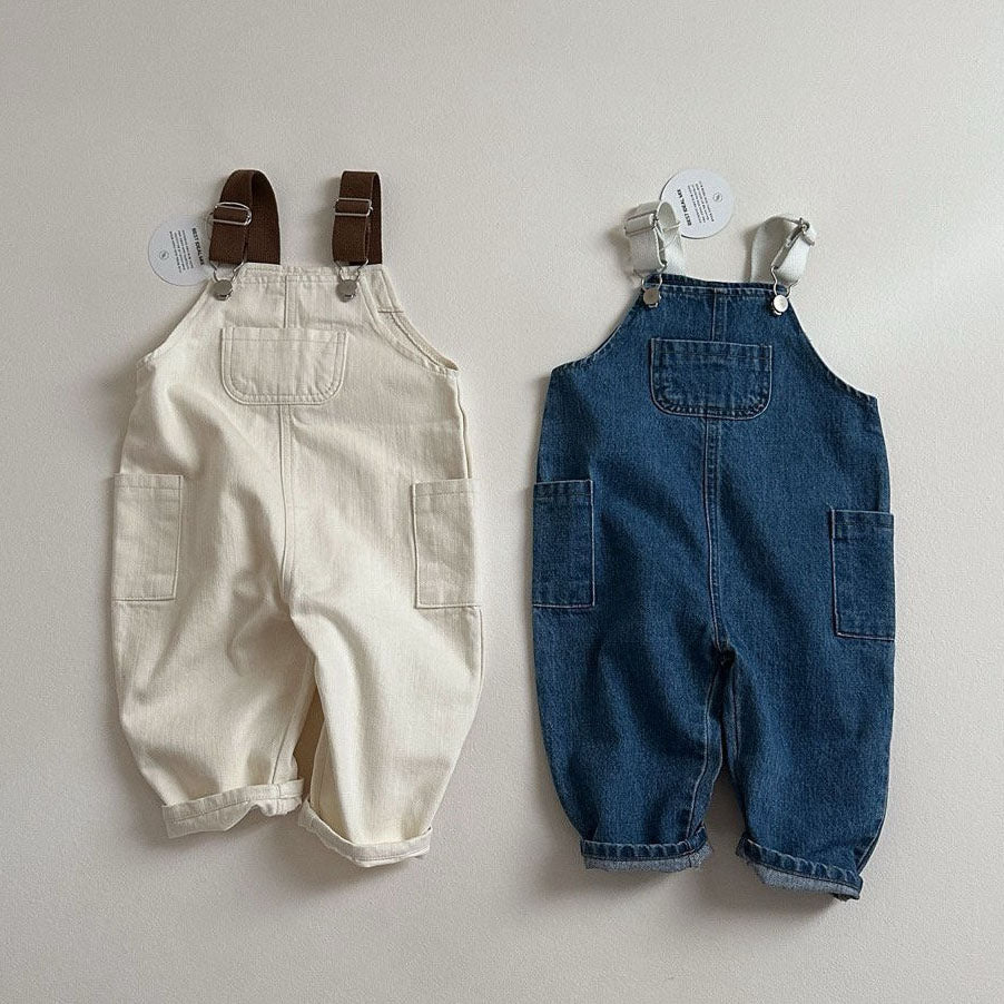 Toddler 3Pocket Denim Overalls (10m-4y) - 2 Colors - AT NOON STORE