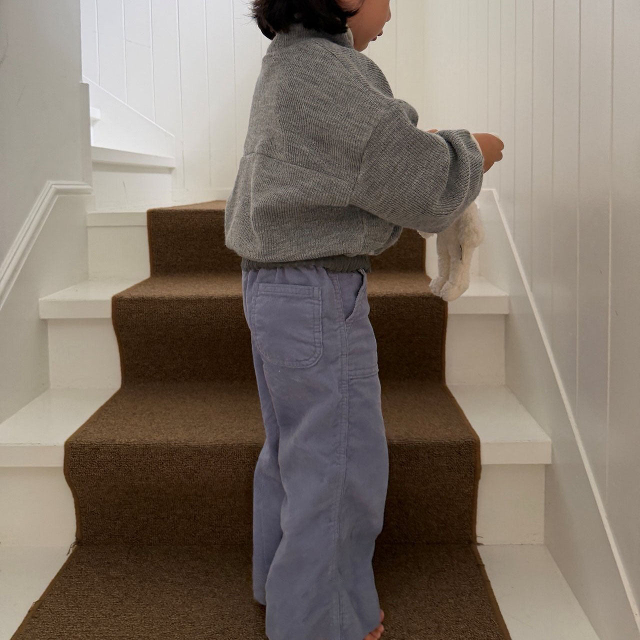 Kids F26 Patch Pocket Corduroy Pull-On Pants (2-8y) - 2 Colors