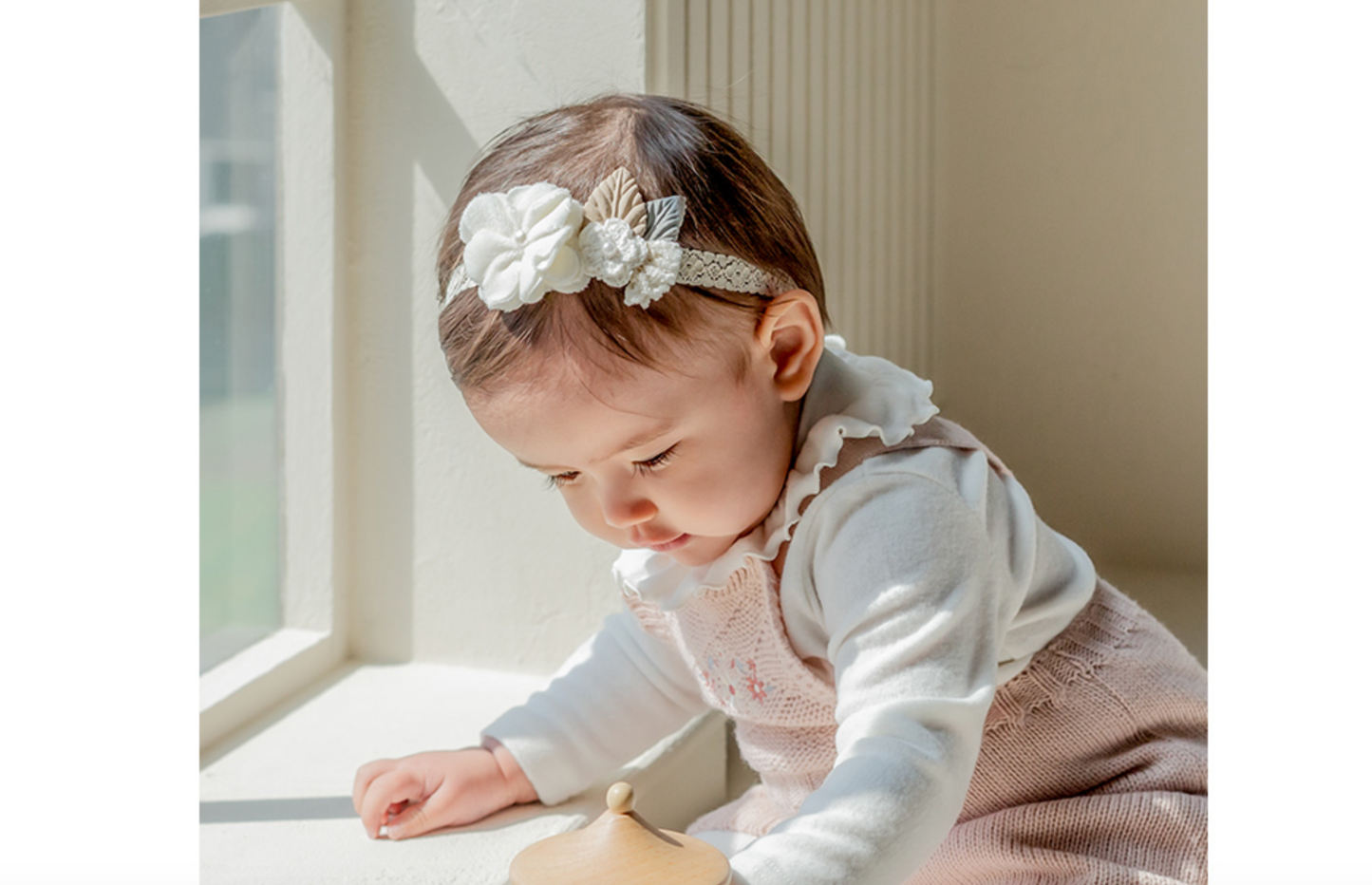 Baby Corsage Lace Headband (3-18m)