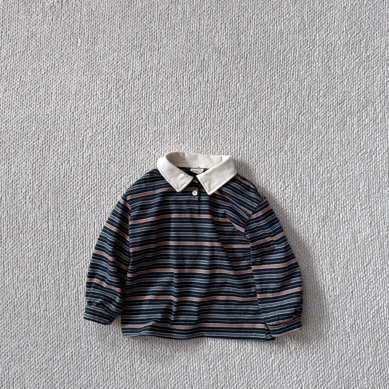 Toddler Bella F25 Collared Stripe Long Sleeve Top (1-6y) - 2 Colors