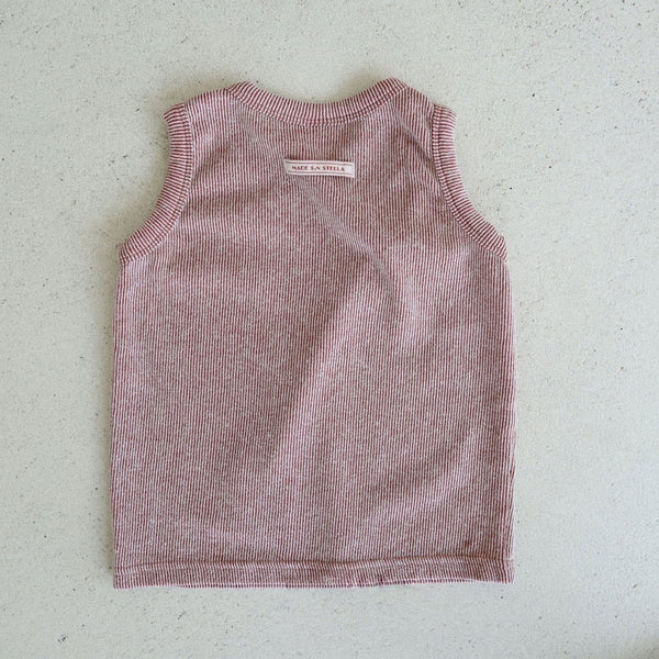 Toddler Stella Sleeveless Ribbed Top (15m-7y) -2 Colors
