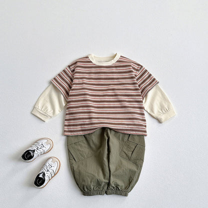 Toddler F25 Double Layer Long Sleeve Top (1-6y) - 3 Colors - AT NOON STORE
