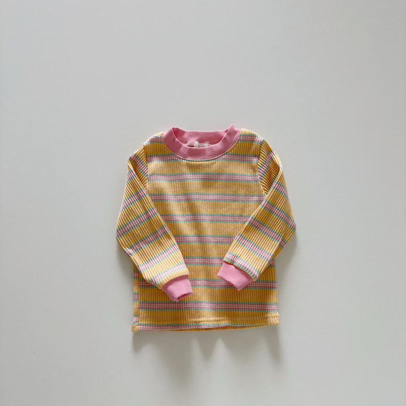Toddler SP26 Stripe Long Sleeve Ribbed Top  (1-6y) - 2 Colors - AT NOON STORE