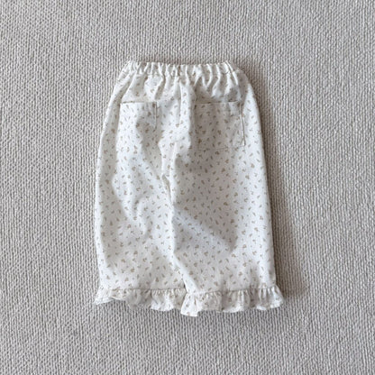 Baby Bella F25 Floral Frill Pants (6m-3y) - Ivory - AT NOON STORE