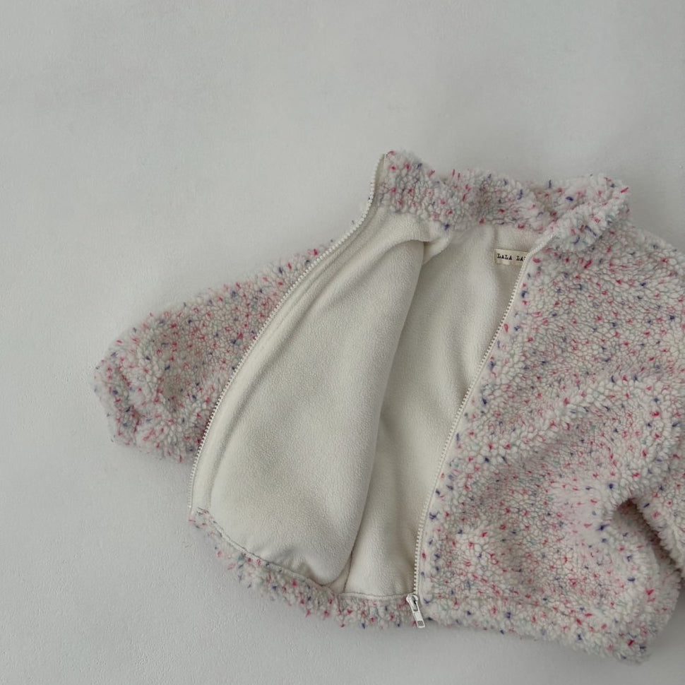 Toddler Land W25 Sherpa Mock Neck Zip-Up Jacket (1-6y) - 3 Colors