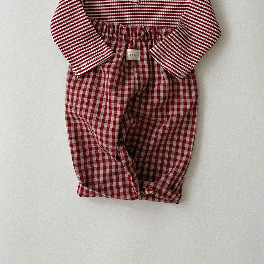 Baby/Toddler Aosta F26 Gingham Pull-on Pants (3m-5y) - 4 Colors