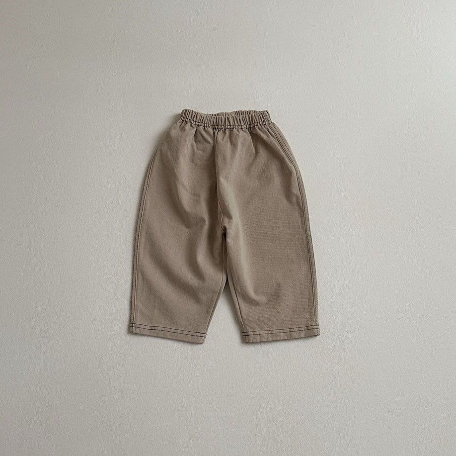 Toddler Double Stitch Pull-On Pants (10m-4y) - 2 Colors - AT NOON STORE